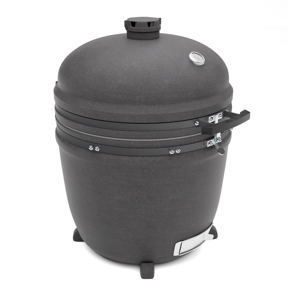 Teak Carbon Line Cabinet Table with Kamado Egg 22" (60cm)