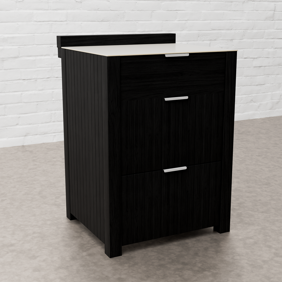 Teak Carbon Line Modular Outdoor Kitchen 3 Drawer Cabinet with Ceramic Top