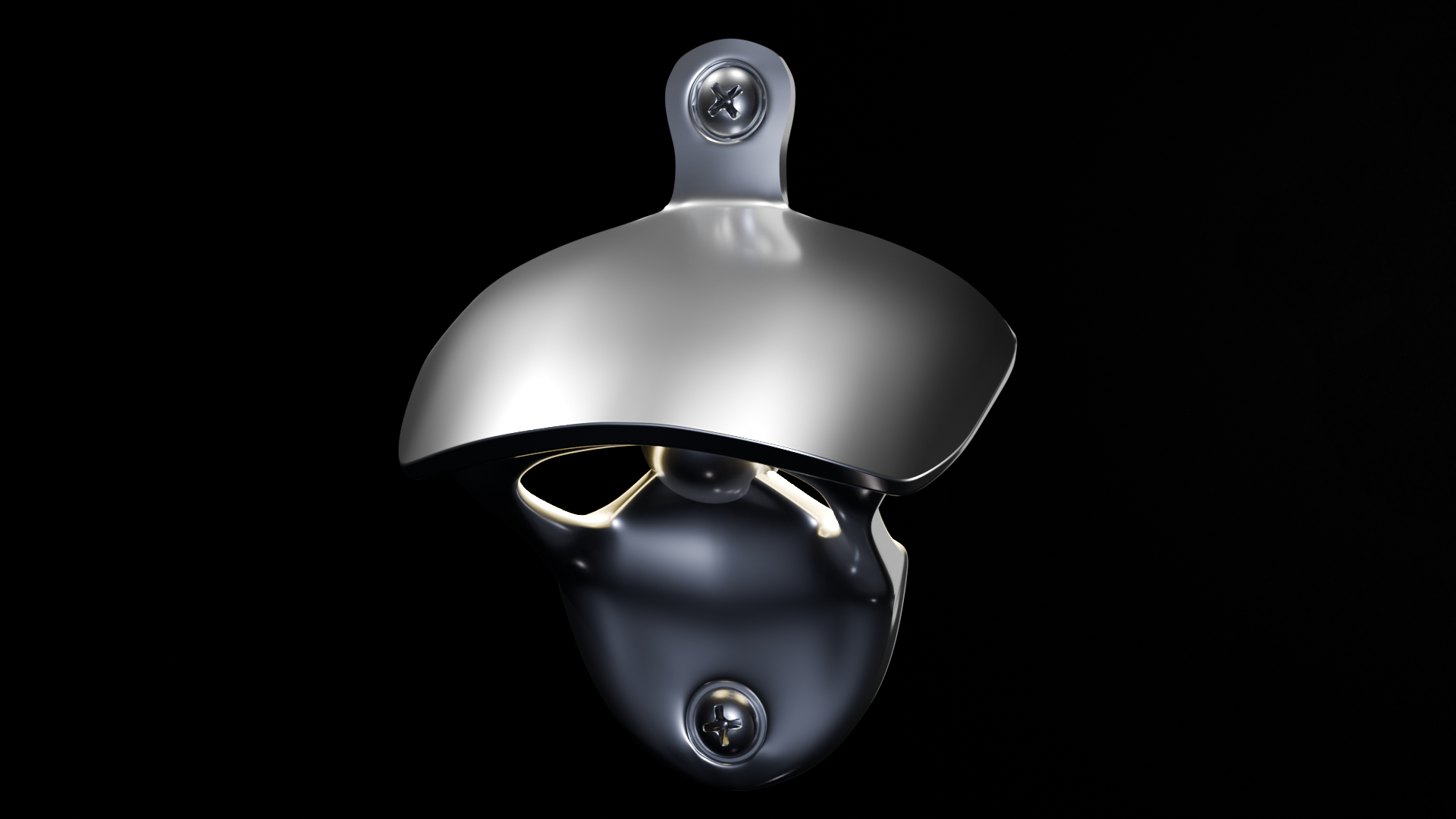 Front-Mounted Bottle Opener