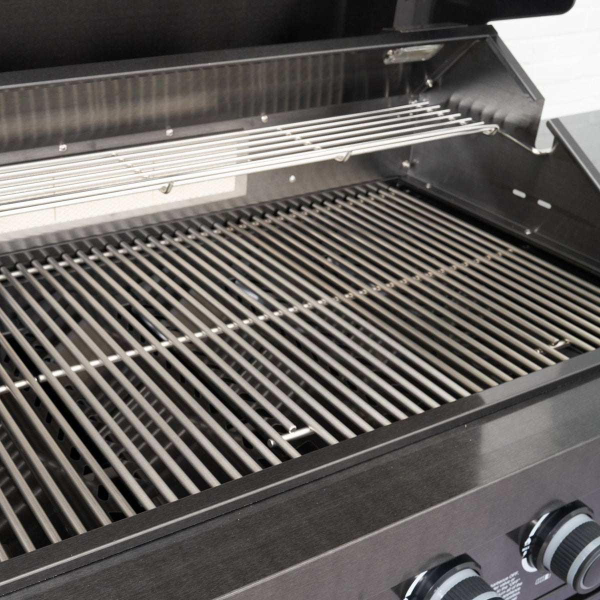 4 Burner Black Stainless Steel Gas Barbecue