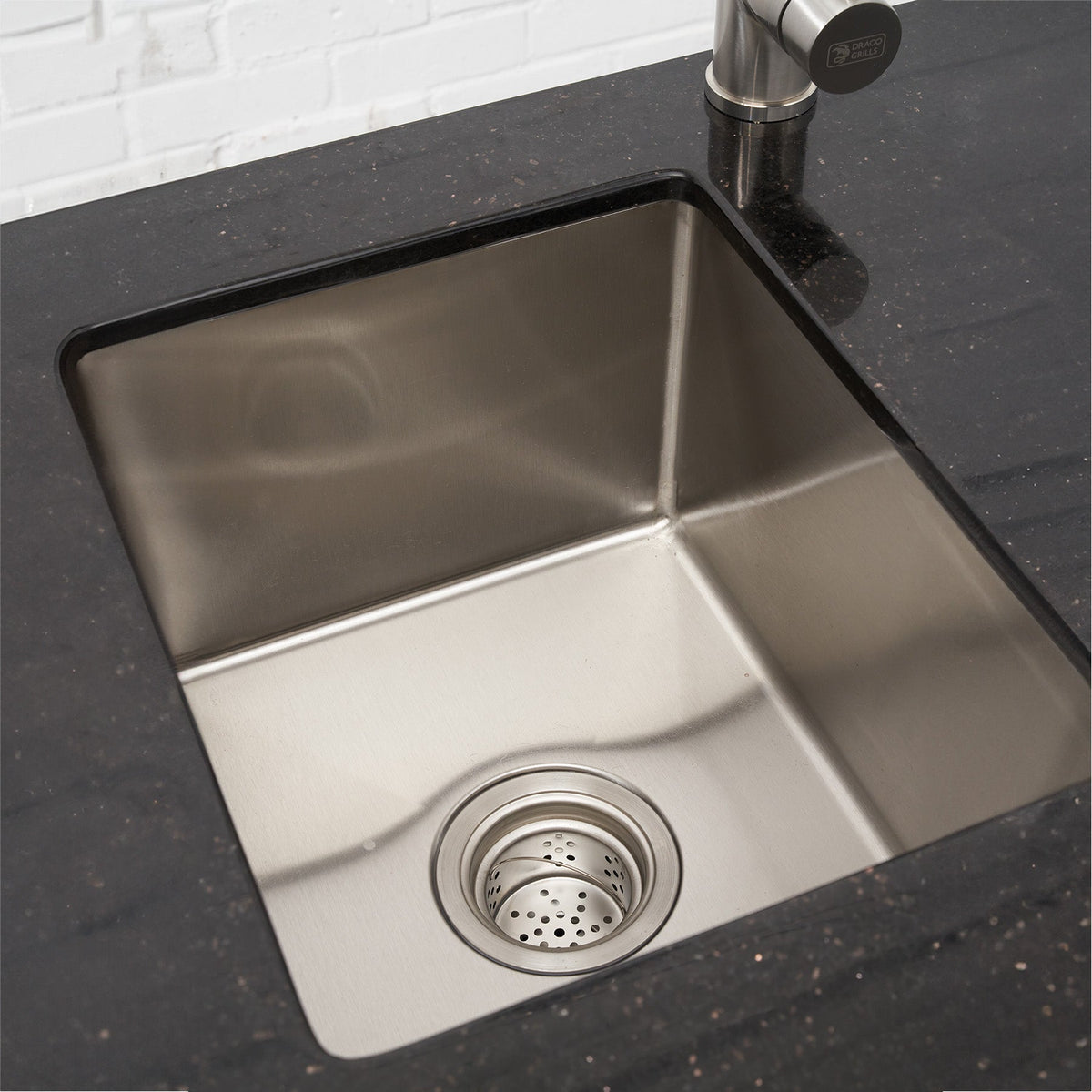 Stainless Steel Single Fridge and Sink Cabinet