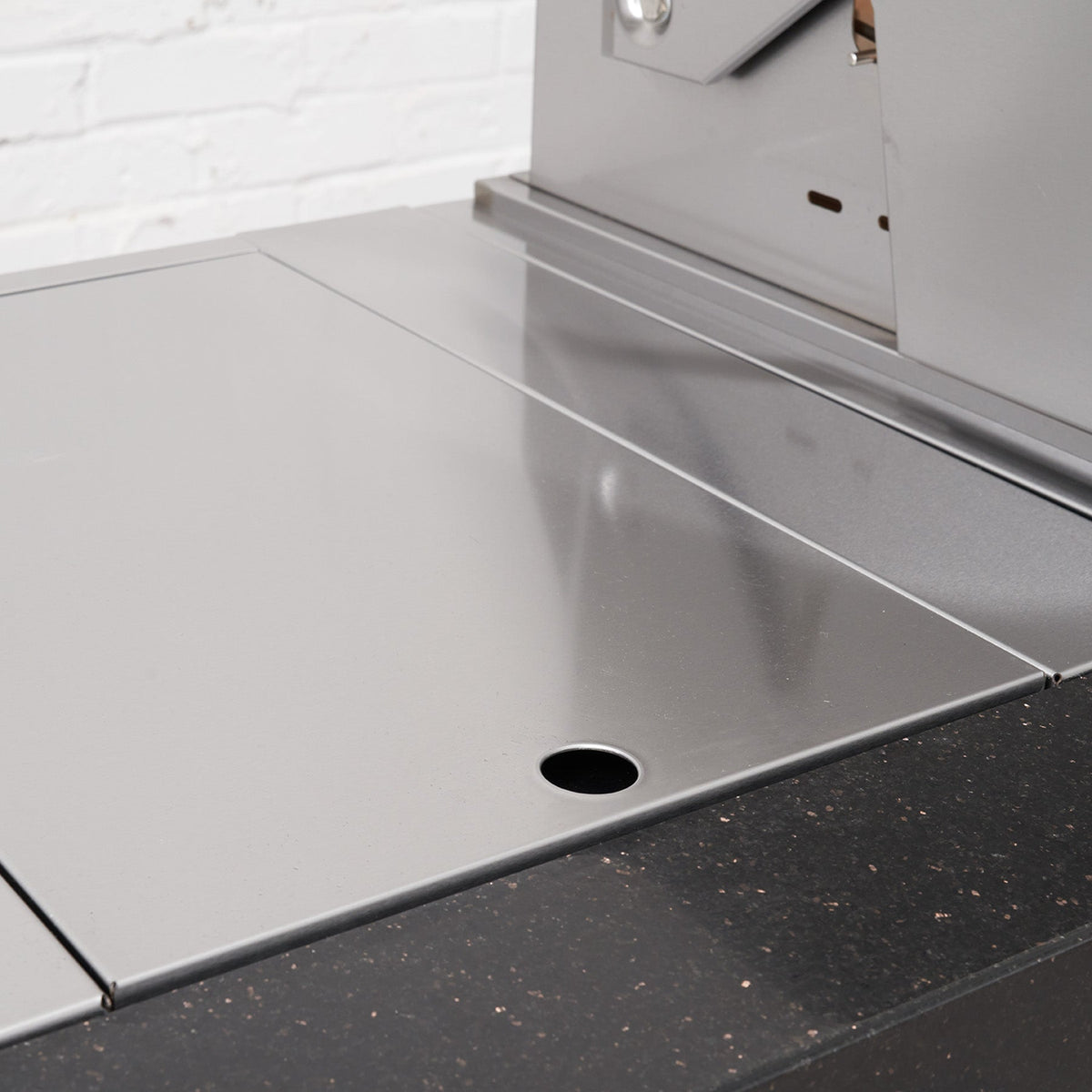 Stainless Steel Sear Station Cabinet with Granite Top