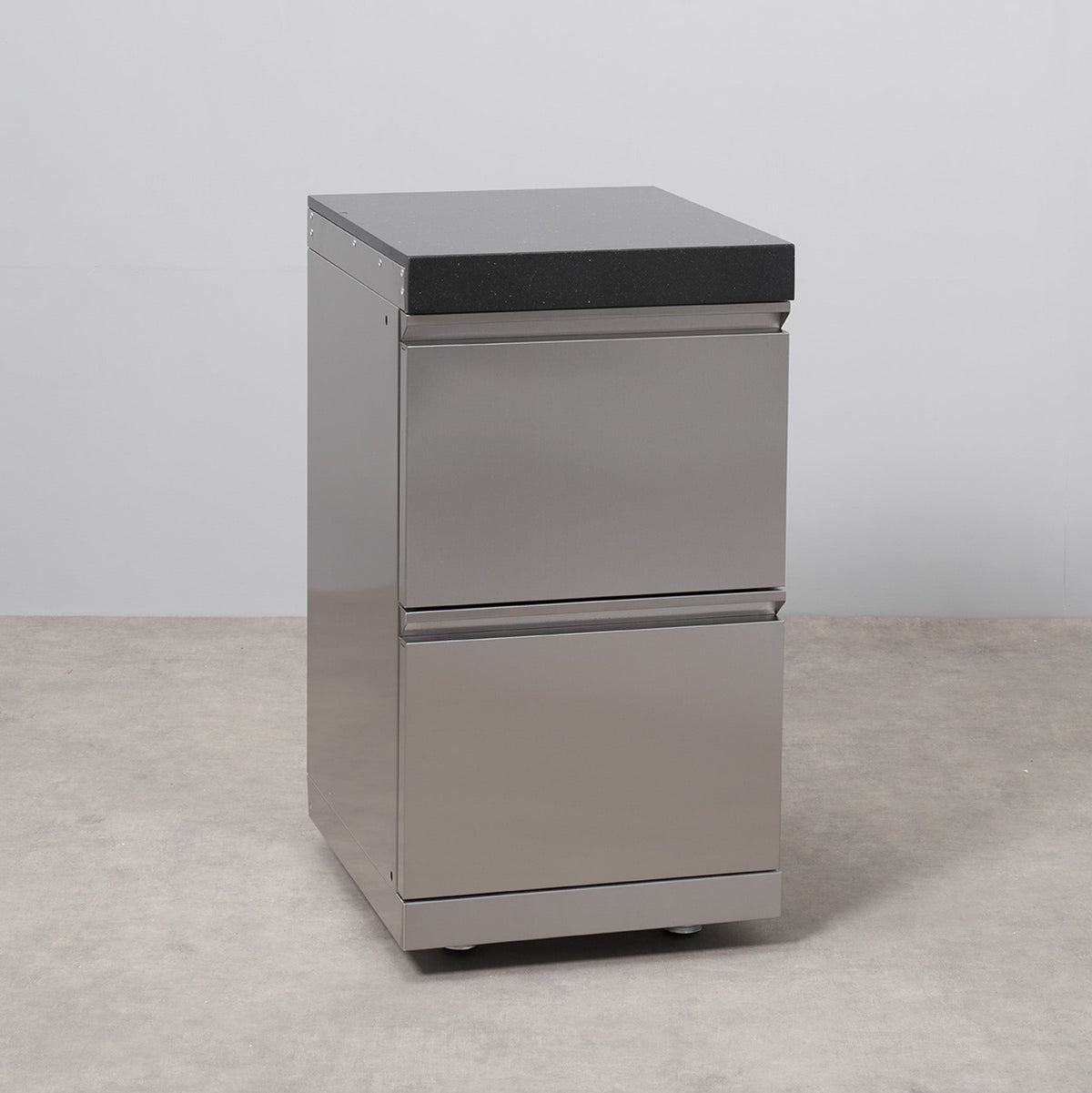 Stainless Steel Twin Drawer Cabinet