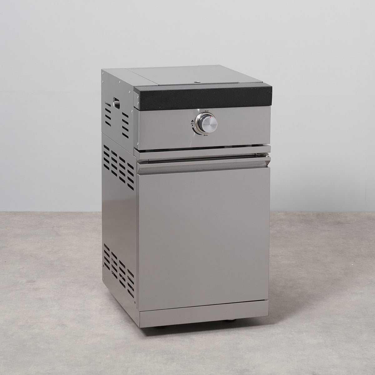 Stainless Steel Sear Station Cabinet with Granite Top