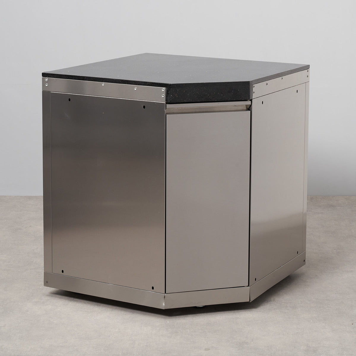 Stainless Steel Corner Cabinet