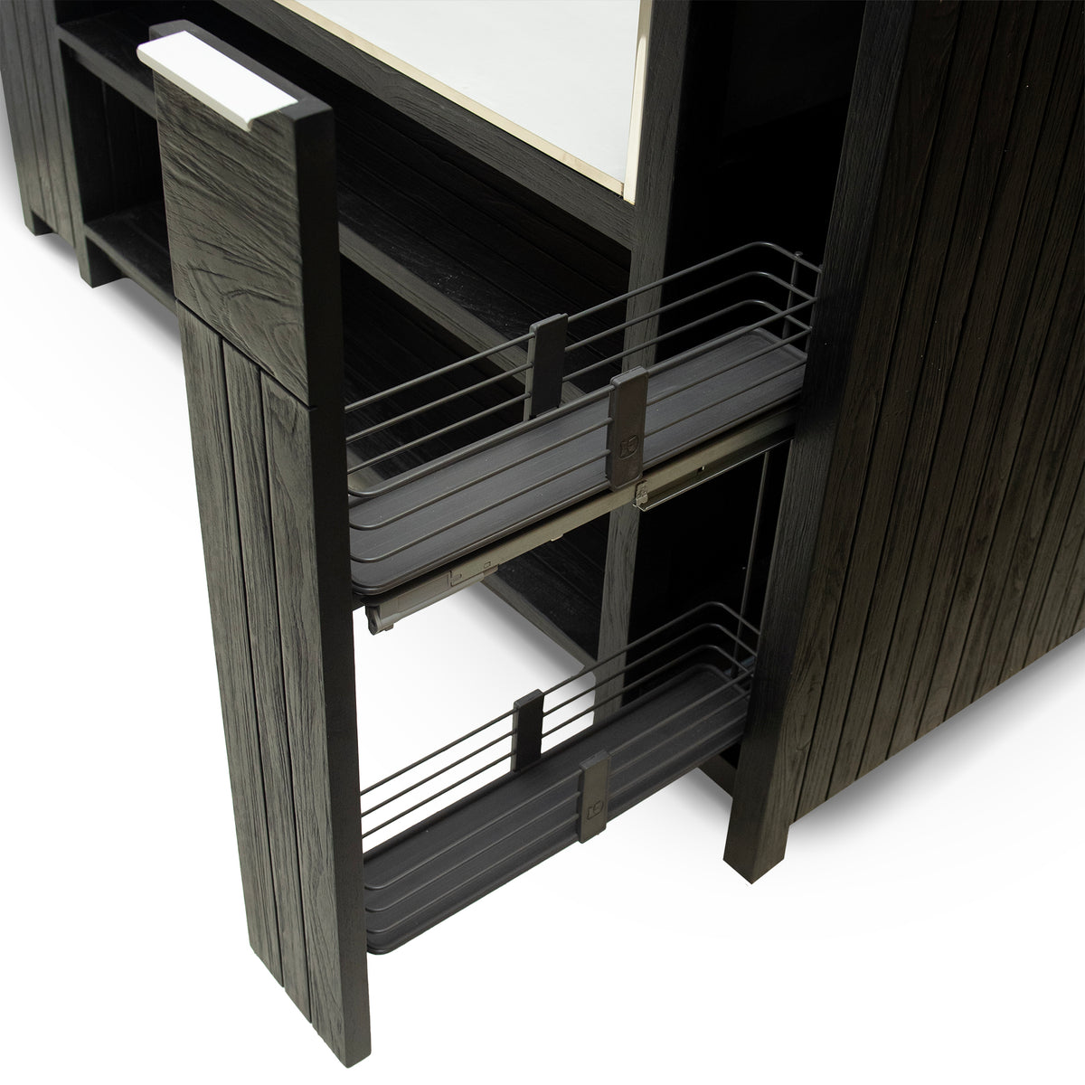 Teak Carbon Line 4 Burner Stainless Steel BBQ Cabinet with Ceramic Top