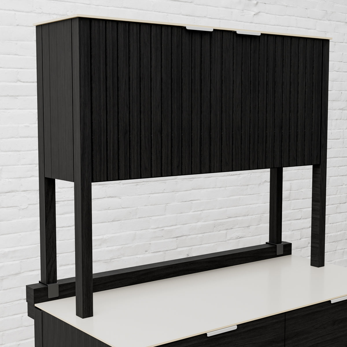 Teak Carbon Line Outdoor Kitchen 2 Door Add On Cabinet with Ceramic Top