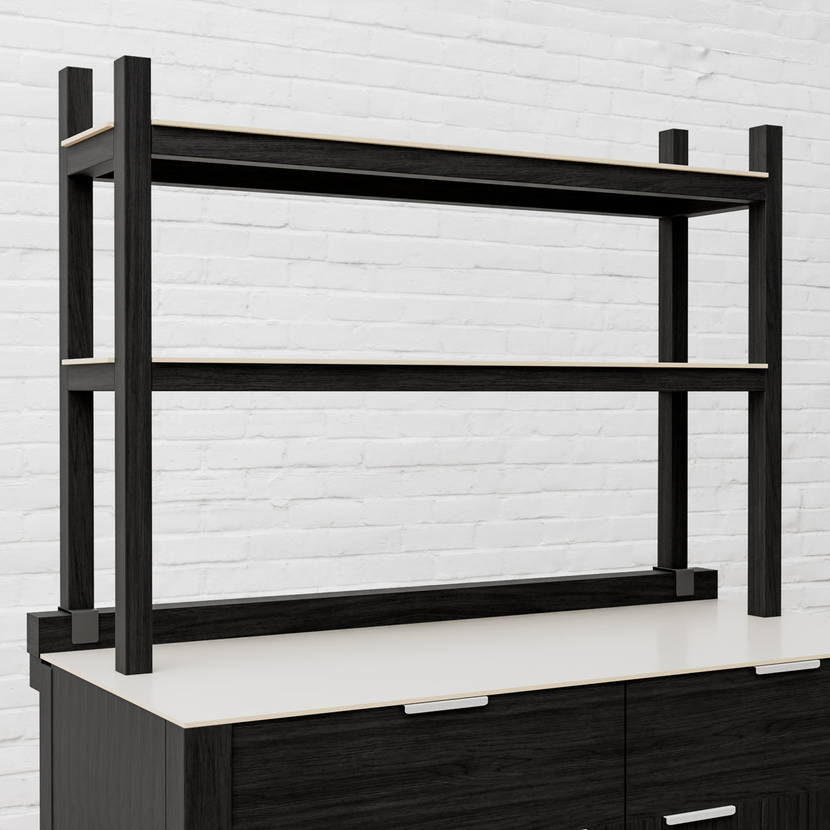 Teak Carbon Line Modular Outdoor Kitchen Add on Double Shelf