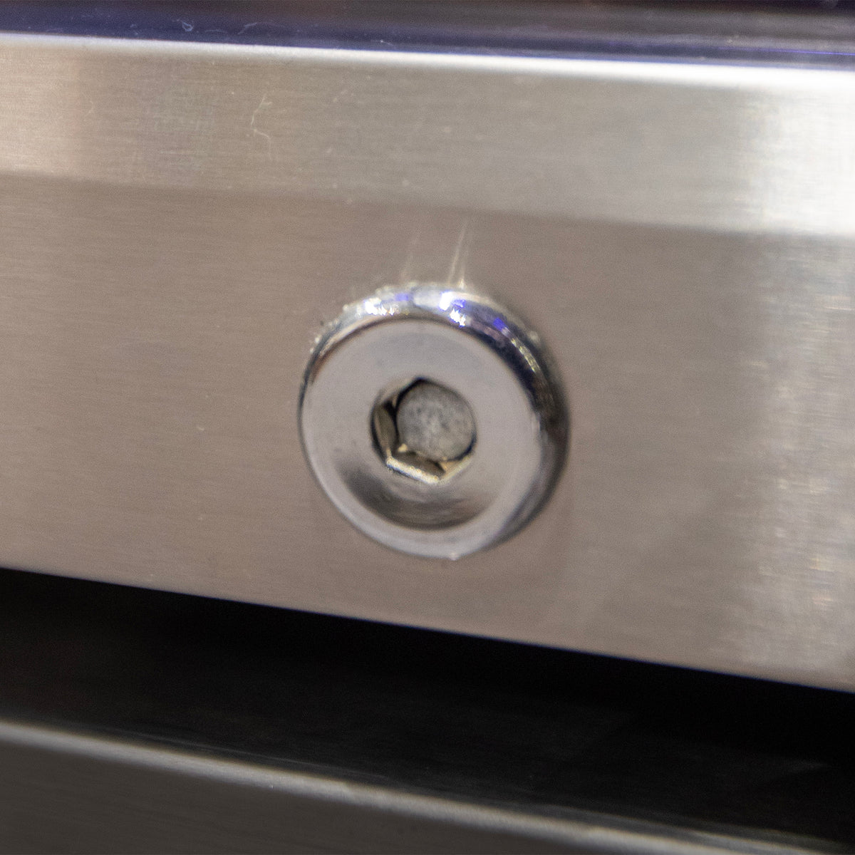 Stainless Steel Double Fridge Cabinet with Granite Top