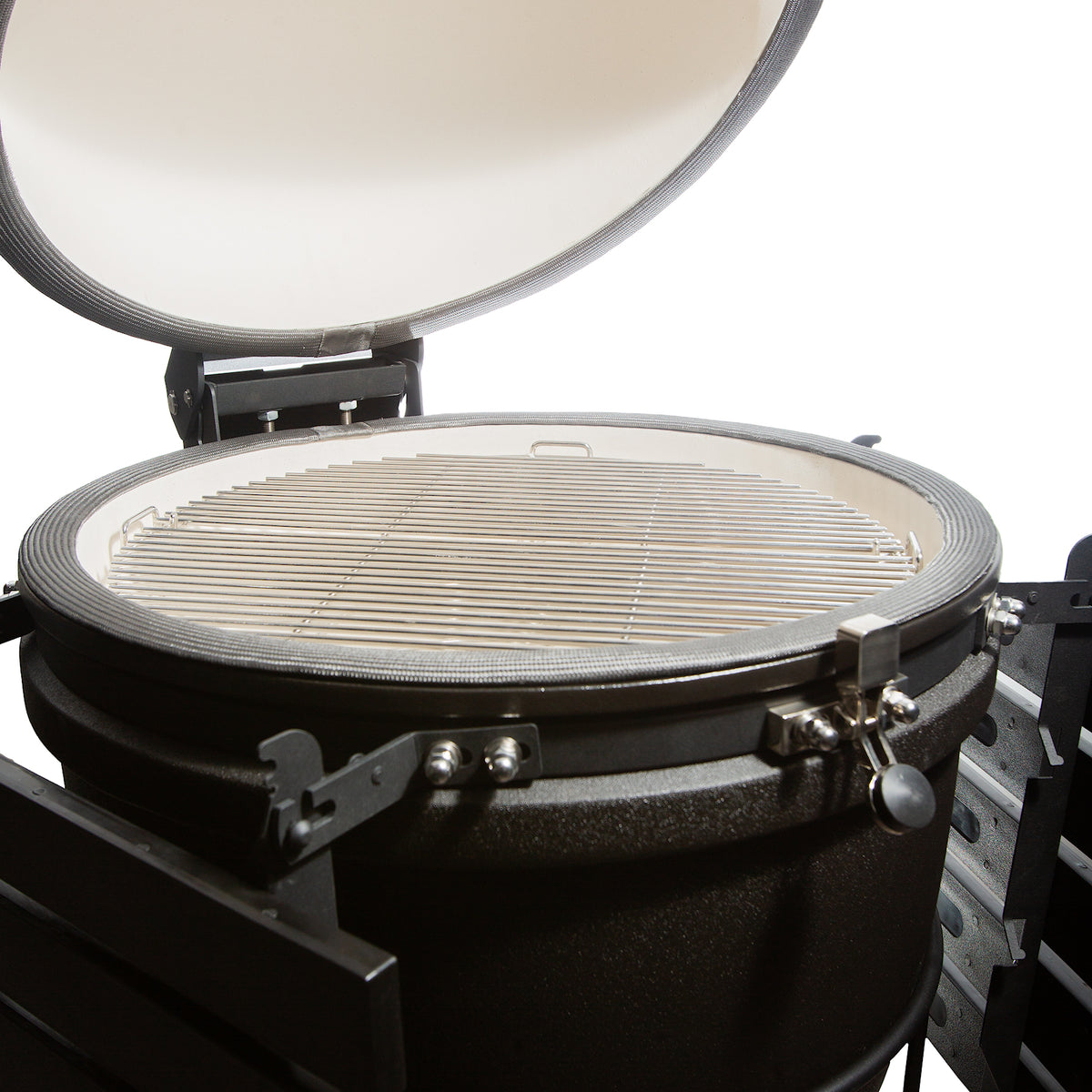 Teak Carbon Line Cabinet Table with Kamado Egg 22" (60cm)