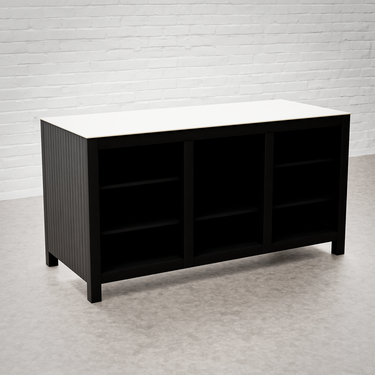 Teak Carbon Line Outdoor Kitchen Island Unit with Ceramic Top