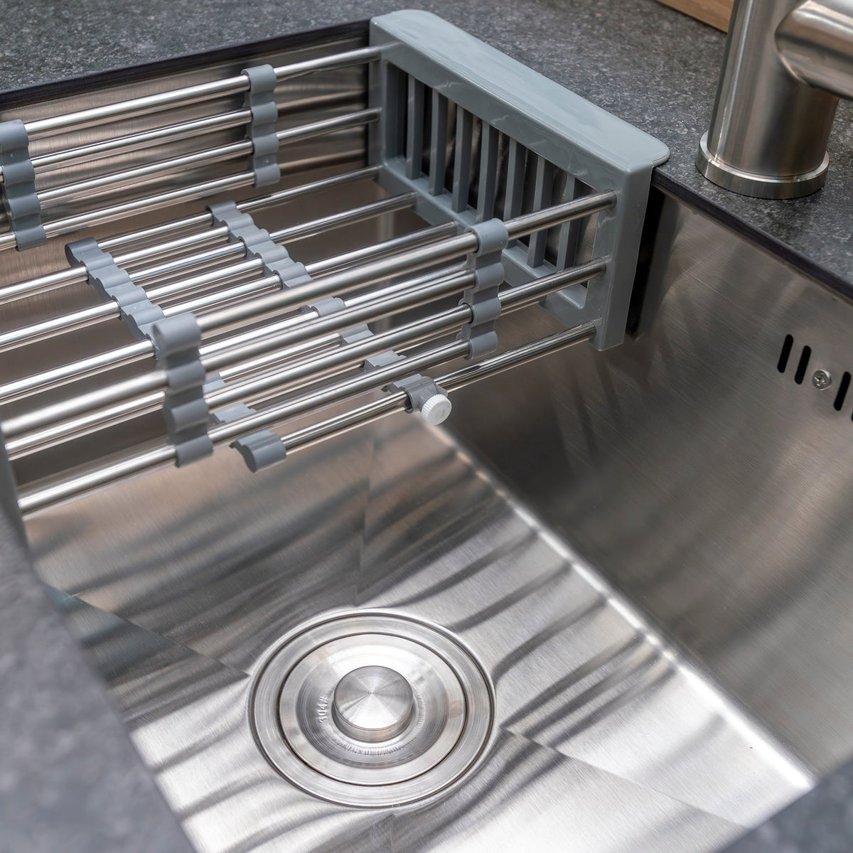Teak Modular Outdoor Kitchen Sink Cabinet with Ceramic Top