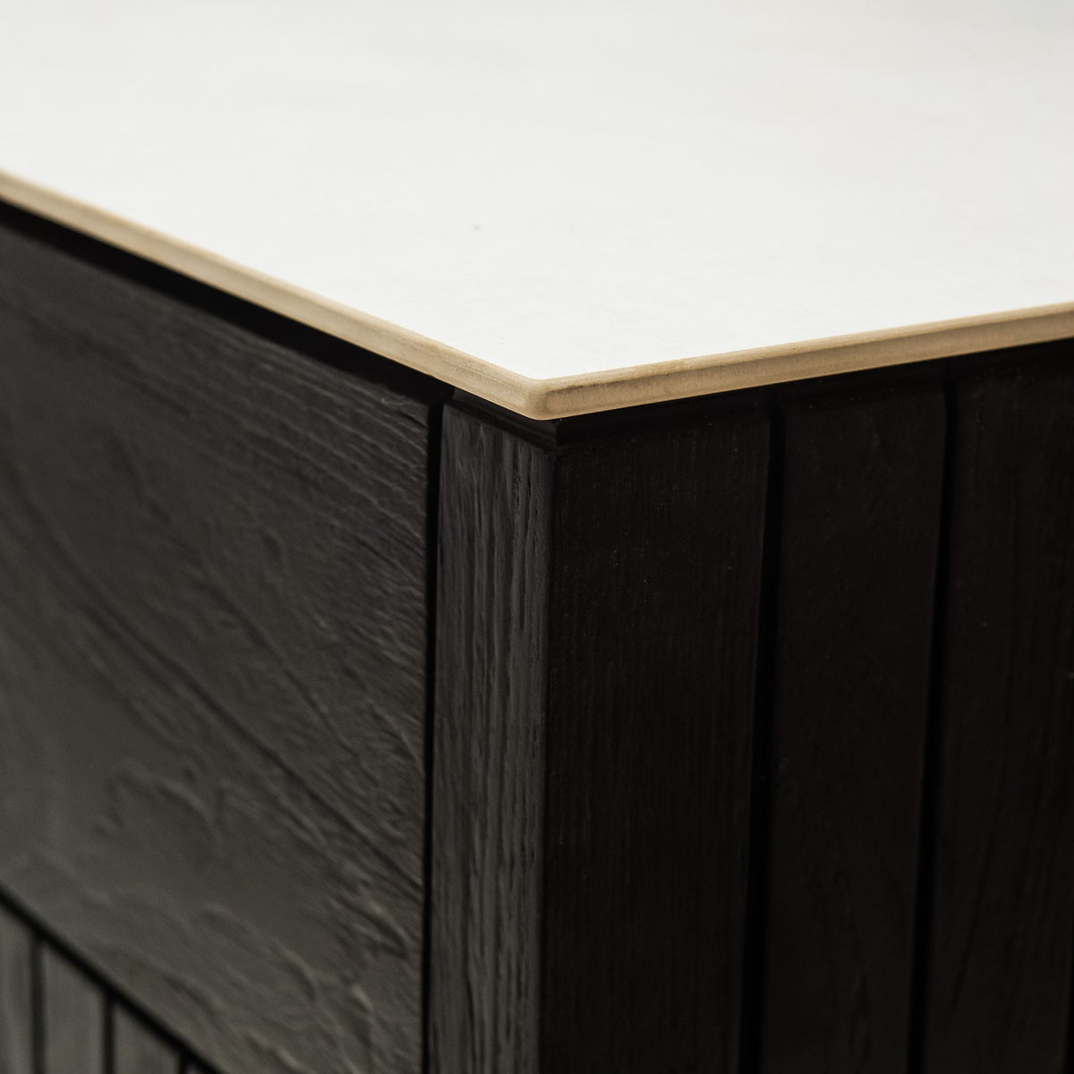Teak Carbon Line Modular Outdoor Kitchen 3 Drawer Unit with Ceramic Top