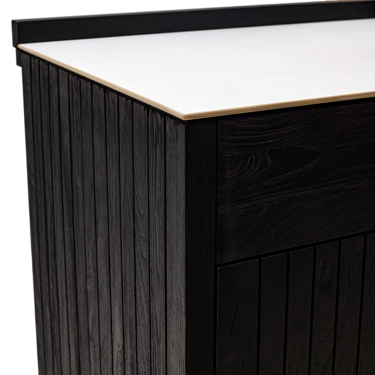 Teak Carbon Line Modular Outdoor Kitchen 3 Drawer Unit with Ceramic Top